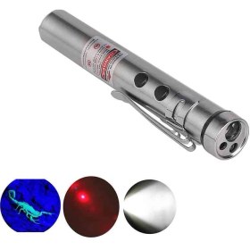 Resim Azrlya Cep Feneri + Ultraviyole + Lazer WT-170 - Lisinya 