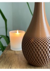 Resim Alora Bohem Vazo Kahverengi 