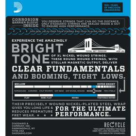 Resim D'Addario EXL160SL XL Nickel 4 Telli Bas Gitar Teli - Medium (50-105) 