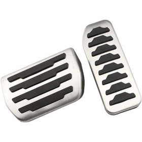 Resim Land Rover Discovery Sport İçin Range Rover Evoque 12-17 Araba Yakıt Gaz Fren Pedalı Kapak Trim Araba Aksesuarları Yeni Gelenler At Pedal 