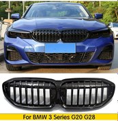 Resim Bmw 3 Serisi G20 Piano Black Ön Panjur M3 Izgara Böbrek 