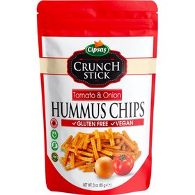 Resim CİPSAŞ Crunch Stick Domates & Soğan Aromalı Zeytinyağlı Fırınlanmış Nohut Cipsi 85g 