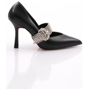 Resim Dgn 5100 Kadin Taşli Kemer Tokali Abiye Topuklu Ayakkabi M5100-1748-R203 