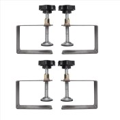 Resim Explosion1 4pcs Ahşap Jig Dolap Aracı Ev Mobilya Aksesuarları Çelik Çekmece Ön Kurulum Kelepçeleri Çekmece Panel Klipsleri (Yurt Dışından) 