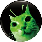 Resim Eğlenceli Alien Cat Print Güvenlik Pimi Broş/Broş, Düğme Pimi, Asma Giysiler, Çantalar, Sırt Çantaları için Uygun, Arkadaşlarınız ve Aile Bireyleriniz için Eğlenceli Hediyeler Verin 
