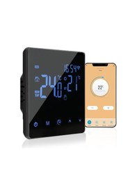 Resim Ruicoo Akıllı Wifi Termostat - Dokunmatik Ekran, Haftalık Programlanabilir, Tuya Uygulaması İle Kontrol, Yerden Isıtma İçin 