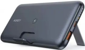 Resim Aukey UsbA&amp;Type-C Çıkışlı Wireless Kablosuz Süper Şarj 10000mAh Powerbank Siyah PB-WL02 