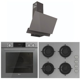 Resim Gl General Steamart GLF 64CPR - GLO 208CPR - GLD 055PR Gri Ankastre Set 