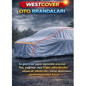 Resim WestCover Yeni Skoda Karoq Uyumlu (Turuncu Dikişli-Ref) Oto Brandası,araba Çadırı 