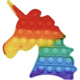 Resim Pop It Push Buble Fidget Unicorn Popit Zihinsel Ve Duyusal Stres Oyuncağı 