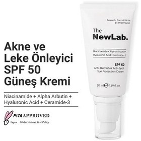 Resim The NewLab Akne Ve Leke Önleyici Güneş Kremi (50 Spf) 
