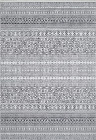 Resim Vehari Siyah Modern Geometrik Etnik Eskitme Desenli Boho Makinada Yıkanabilir Hafif Hav Toz Vermez Leke Tutmaz Kaymaz Taban Dijital Makine Baskı Halı Oturma Odası Salon Yolluk Koridor Mutfak Halısı 