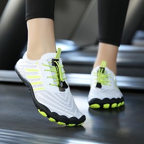 Resim Tek Renk Hafif Su Ayakkabıları, Bağcıklı Hafif Yumuşak Tabanlı Seyahat Ayakkabıları, Yazın Nefes Alabilen Seyahat ve Yüzme Ayakkabıları, Spor/Yoga/Koşu Ayakkabıları 