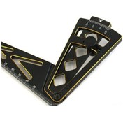 Resim Didadodo 1/7-1/8-1/10 Rc Araçlar İçin Alüminyum Jant Ölçüm Cetveli - 15 Derece Kamber Ayar Aracı 