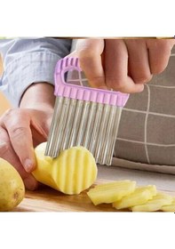 Resim Cips Patates Doğrayıcı Şekilli Sebze Ve Meyve Dilimleyici Çok Renkli 