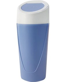 Resim Elmpaly Mavi Beyaz 1 Adet Araç İçi Çöp Kutusu, Seyahat Çöp Kutusu, Portbagaj Çöp Kutusu 