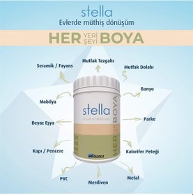 Resim Stella Su Bazlı Saf Akrilik Boya Tüm Renkler 0,5lt Her Yeri Boyar Diğer 