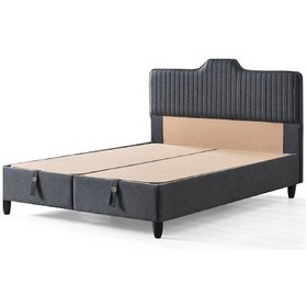 Resim Menekşe Çift Kişilik Depolamalı Sandıklı Baza Ve Başlık 2 Li Set 150 x 200 CM 