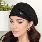 Resim Kadınlar İçin Şık ve Çok Yönlü Kışlık Beret, Moda ve Zarif Kulak Isıtıcı Şapka 