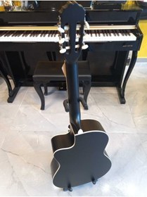Resim PUANDORG Ravenni Rcg-120 Klasik Gitar (MAT SİYAH) 4/4 Tam Boy -kılıf - Pena - Kapo Hediyeli. 