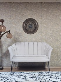 Resim SEVİNÇ MOBİLYA İkili İstiridye Siyah Boyalı Telli Ayak Çay Seti Koltuk Tekli Berjer , İkili Berjer Koltuk 