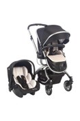 Resim Pierre Cardin Twist +plus Travel Sistem Bebek Arabası Siyah 