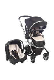 Resim Pierre Cardin Twist +plus Travel Sistem Bebek Arabası Siyah 