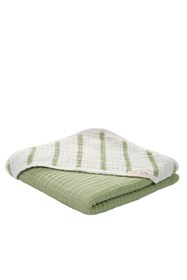 Resim Caline Baby 4 Kat Müslin Çizgili Kundak 90x90 Cm - Çimen Yeşili 