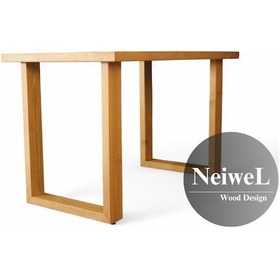 Resim Neiwel Diar Doğal Ahşap Toplantı Masası x 100 x 220 Açık Ceviz 