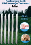 Resim NUBLADO Tilki Kuyruğu Et Kemik Kesme Testeresi 5 Adet Çelik Bıçak Buz Kesme Bıçağı Ağzı Ucu 30 cm. 