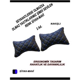 Resim Genel Markalar Ford C Max Uyumlu Oto Koltuk Boyun Yastığı Mavi 