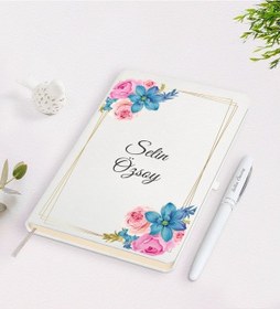 Resim Kişiye Özel Isimli Çerçeveli Defter Kalem Seti-21 