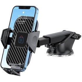 Resim Hobimtek Hb-01 Otomatik Klipsli Araba Telefon Tutucu Siyah 