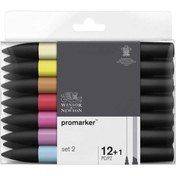 Resim Winsor Newton Winsor & Newton : Promarker Set 2 : 12 Renk + Blender 