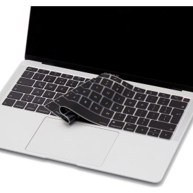 Resim McStorey Laptop Macbook Air ile Uyumlu Klavye Koruyucu TouchID A1932 2018/19 Avrupa İngilizce Baskı 