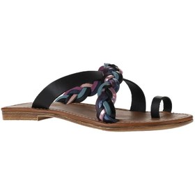 Resim Bueno Shoes Siyah Multi Deri Kadın Parmak Arası Terlik 01wu3419 