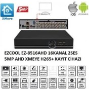 Resim Ezcool EZ-8516AHD 16KANAL 2ses 5mp 1hdd Xmeye Xvr 