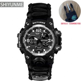 Resim Hanyang Gül Açık Survival Askeri Izle Su Geçirmez Çok Fonksiyonlu Hayatta Kalma Kiti Askeri Taktik Paracord Izle Pusula Spor Izle (Yurt Dışından) 