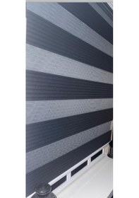 Resim Pileli Antrasit Zebra Stor Kaliteli Güneşlik Perde Stb-131 Gri 