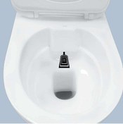 Resim cnpromosyon Insan Hedef Tahtası Silüeti Klozet Dekoratif Duvar Sticker, Çıkartma 