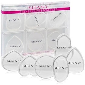Resim Shany Jelly Silikon Sünger Seti - 6 Şeffaf Ve Emici Olmayan Makyaj Karıştırma Süngeri Fondötenli Kusursuz Uygulama İçin 