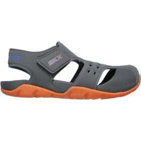 Resim Skechers SİDE WAVE Küçük Erkek Çocuk Gri Sandalet - 92330N CCOR 