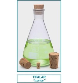 Resim İSOLAB 051.23.020 tıpa - mantar - 64.5 x 75.5 mm çap - 55 mm H (1 