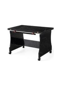 Resim Bade Tekerlekli Açılır Orta Sehpa 60 95cm Demonte Siyah 