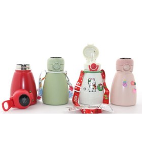 Resim Dijital Göstergeli Çift Katmanlı Termos Suluk 500 Ml 