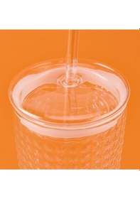 Resim Mien Pipetli Cam Bardak - Şeffaf - 550 Ml Şeffaf 