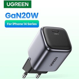 Resim Prestigegoods Ugreen 20w Gaş Şarj Cihazı Pd Hızlı Usb Tip C Duvar Şarj Cihazı Qc3.0 İphone Uyumlu 14 Pro Max İçin Hızlı Şarj 13 12 11 