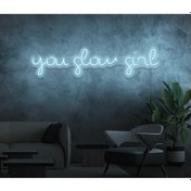 Resim Twins Led You Glow Girl Yazılı Neon Tabela Buz Mavisi Model:model:66523366 Buz Mavisi 