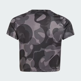 Resim adidas Essentials Aeroready Seasonal Print Crop Çocuk Tişört 