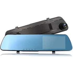 Resim Araba Dvr Arka Görünüm Ayna Dash Cam Kamera Çift Lens Dash Cam 2.4 Inç 1280 720p F24hsdvr 